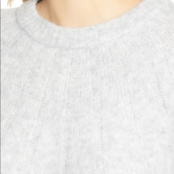 Caslon Grey Light Heather Rib Yoke Pullover - Picture 4 of 6